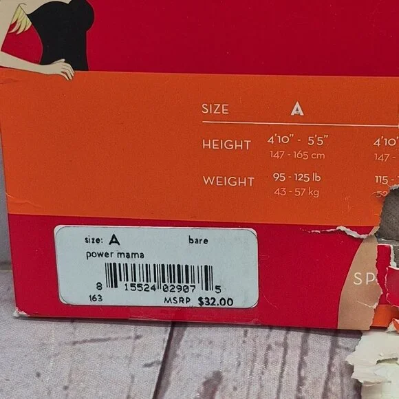 Spanx Mama Short Shaping Bare Size A Firms & Support~Eliminates VPL~New - Picture 5 of 7